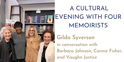 Imagem principal de A CULTURAL EVENING with Four Women Memoirists