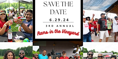 Primaire afbeelding van THE 3RD ANNUAL RAMS IN THE VINEYARD! June 29th 2024