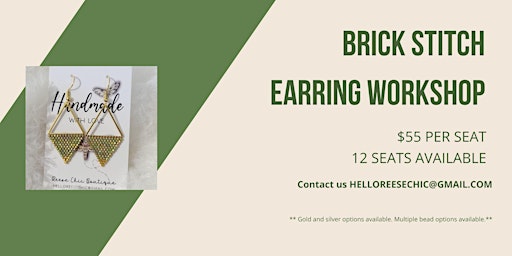 Imagen principal de Brick Stitch Earring Workshop