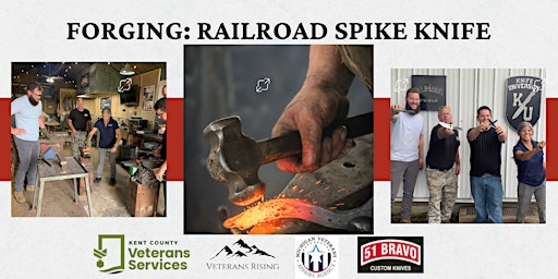 Imagem principal de Veterans Blacksmith Forging Workshop: Railroad Spike Knife (Co-ed)