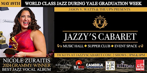 Imagem principal do evento (7PM SHOW) Jazzy's Cabaret Presents 2024 Grammy Winner Nicole Zuraitis