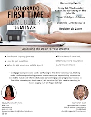 Colorado First Time Home Buyer Seminar