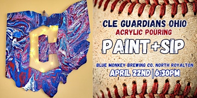 Imagem principal do evento Cle Guardians Acrylic Pour | Blue Monkey Brewing Co.