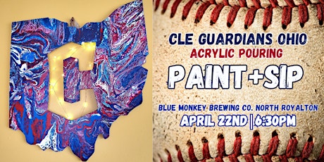 Cle Guardians Acrylic Pour | Blue Monkey Brewing Co.