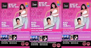 Imagem principal do evento TODO NA TOUR!!! Rufa Mae Quinto and Daniel Matsunaga Live in Lethbridge!!!
