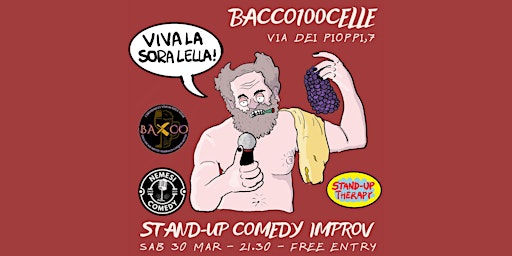 Primaire afbeelding van STAND-UP COMEDY IMPROV BACCO100CELLE - FREE ENTRY