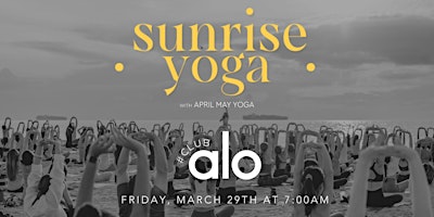 Imagem principal do evento Sunrise Beach Yoga + Club Alo 3/29/24
