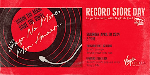 Imagem principal do evento Record Store Day at Virgin Hotels Chicago