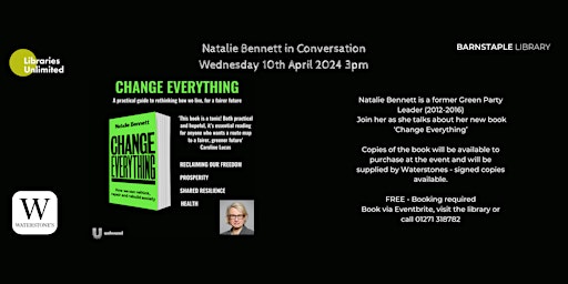 Image principale de Natalie Bennett in conversation at Barnstaple Library.