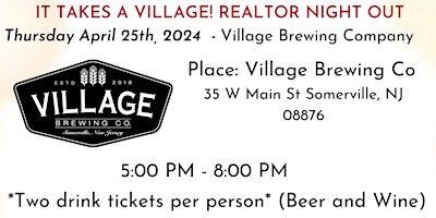 Primaire afbeelding van It Takes A Village! Realtor Night Out