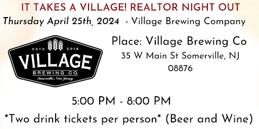 Imagem principal do evento It Takes A Village! Realtor Night Out