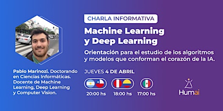 Charla informativa: Machine Learning y Deep Learning