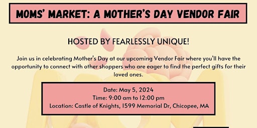Hauptbild für Mom’s Market: A Mother’s Day Vendor Event