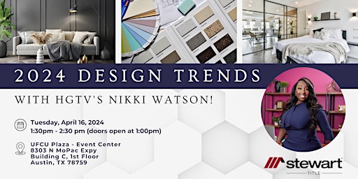Primaire afbeelding van 2024 Design Trends with HGTV's Nikki Watson