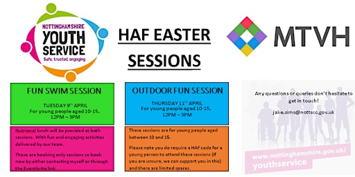 HAF Easter holiday sessions at Keyworth young people centre. primary image