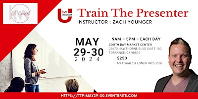 Imagem principal do evento Train The Presenter with Zach Younger