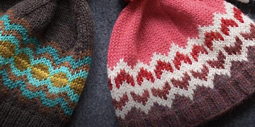 Introduction to fairisle/colourwork knitting- design your own hat/cowl primary image