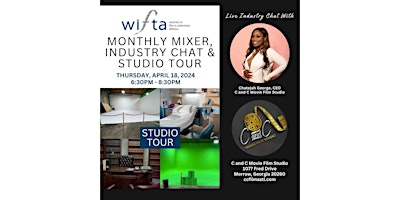 Imagem principal do evento WIFTA MONTHLY MIXER, INDUSTRY CHAT, & STUDIO TOUR