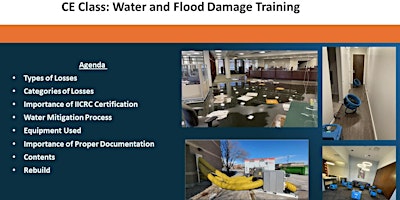 Immagine principale di Water and Flood Damage Training (Wheat Ridge Location) 