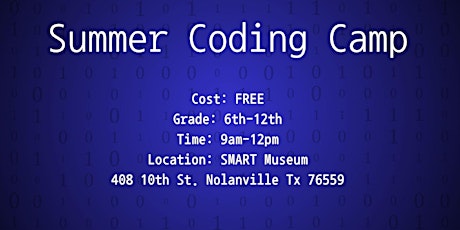 Summer Coding Camp 1: June 5th 2024