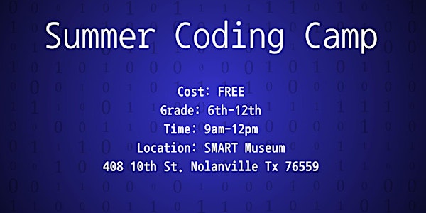 Summer Coding Camp 1: June 5th 2024