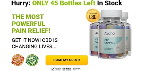 Avana CBD Gummies *Relief From All Pain* Quick Results! 100% Work
