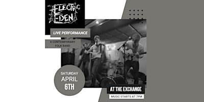 Imagem principal do evento The Exchange - Live Music - Electric Eden (a contemporary folk band)