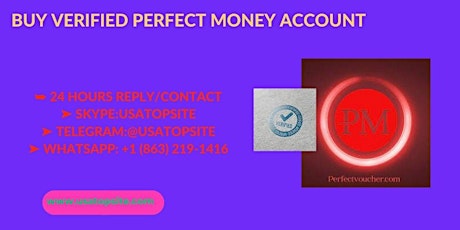 Super Account Saler Buy Verified Perfect Money Account