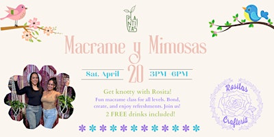 Imagem principal do evento Macrame y Mimosas