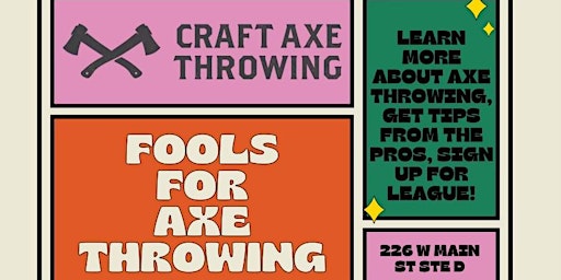 Imagem principal do evento Fools for Axe Throwing