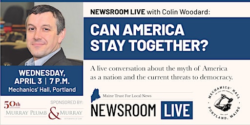 Primaire afbeelding van Newsroom Live with Colin Woodard