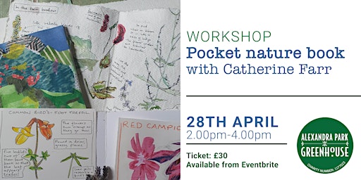 Imagem principal do evento WORKSHOP: Pocket nature book with Catherine Farr