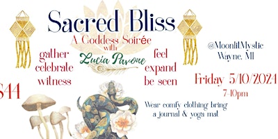 Imagem principal do evento Sacred BLISS: Goddess Soirée