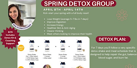 Spring Detox Group for Weight Loss & Longevity