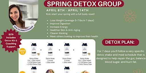 Imagen principal de Spring Detox Group for Weight Loss & Longevity
