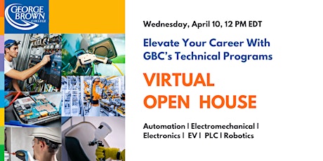 George Brown College Tech Training Spring 2024 Virtual Open House