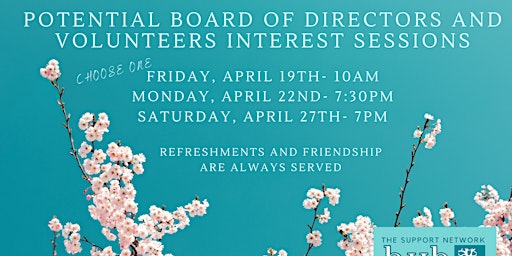 Potential Board and Volunteers Information Sessions primary image