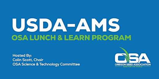 Primaire afbeelding van April 3rd Lunch & Learn Program| USDA-AMS