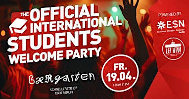 Imagem principal de The official International Students Welcome Party