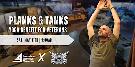 Imagem principal do evento Planks & Tanks: Yoga to Benefit Veterans