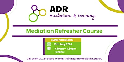 Primaire afbeelding van Mediation Refresher Course