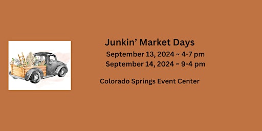 Junkin' Market Days - CO Springs: Fall Market - Customer/Shopper primary image