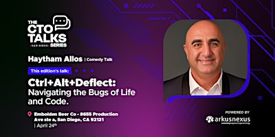 Imagem principal do evento SD CTO Talks | Ctrl+Alt+Deflect: Navigating the Bugs of Life and Code