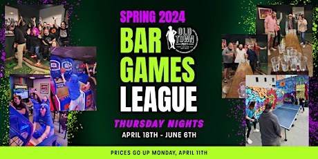 Spring 2024 Bar Games League