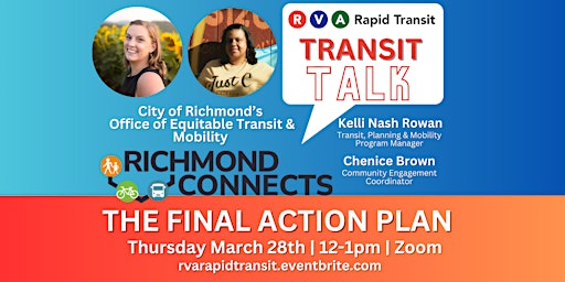Imagen principal de Transit Talk: Richmond Connects  "The Final Action Plan"