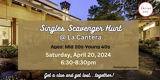 Immagine principale di San Antonio Singles Scavenger Hunt (Ages: Mid 20s-Young 40s) 