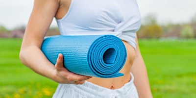 Rooftop Pool Side Pink Full Moon Yoga Class primary image