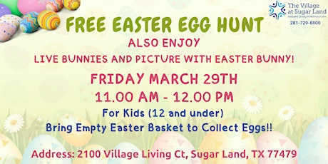 Free Easter Egg Hunt at The Village at Sugar Land