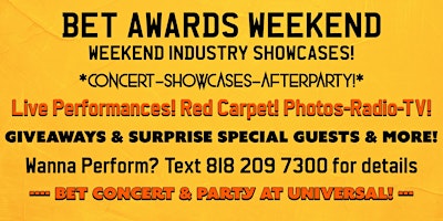 BET AWARDS AFTERPARTY & CONCERT! primary image