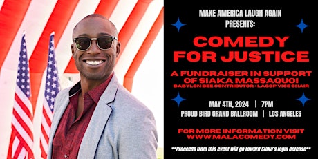 Comedy for Justice: A Fundraiser Supporting Babylon Bee's Siaka Massaquoi